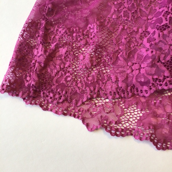 LA PERLA PURPLE LACE BABYDOLL LINGERIE SLIP SIZE 12 - Picture 13 of 16